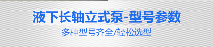 1KPL立式泵型號參數 1KPL立式泵型號參數